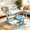 Blue, variant on Sioweci Kids Desk and Chair Set,Height Adjustable Child's School Study Writing Tables,Kids Desk with Bookstand and Storage Drawer,Widened Desktop with Desktop for Boys Girls