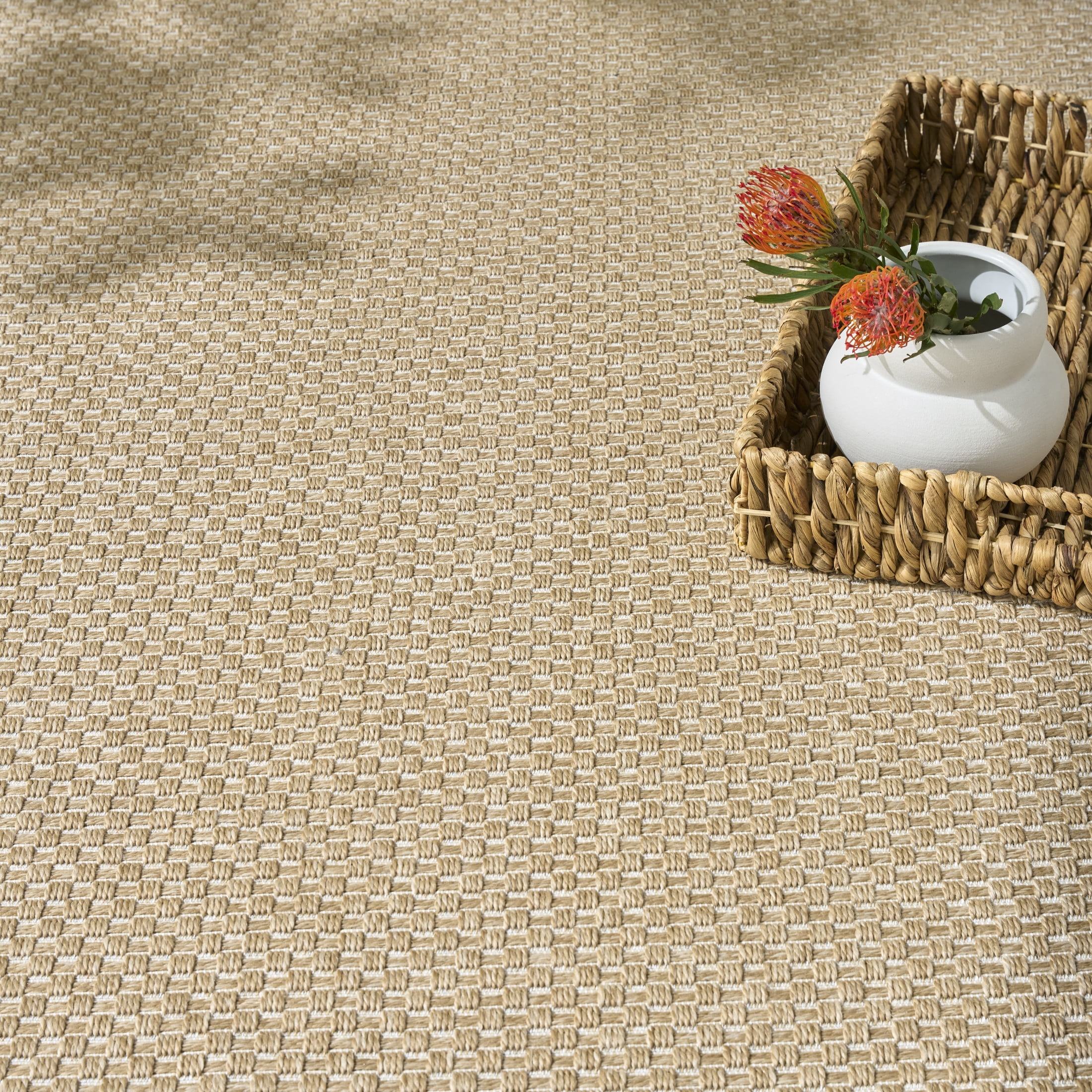 Nourison Tulum 8' x 10' Taupe Outdoor Rug