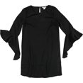 thumbnail image 1 of Vestido Recto con Volantes y Campana bar III Negro XX-Large, 1 of 2
