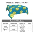 thumbnail image 7 of Wukai Ball Tennis Waterproof Tablecloth for Kitchen Dining, Fits Square Tables for 2-4 Seats -54"x54", 7 of 7