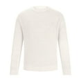 thumbnail image 6 of Ahabrexf Mens Sweaters and Pullovers,Knitwear Round Neck Casual Solid Color Bottoming Shirt, 6 of 6