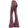 thumbnail image 4 of Daisy Del Sol High Waist Gypsy Comfy Yoga Ethnic Tribal Stretch Palazzo 70s Bell Bottom Fit to Flare Pants, 4 of 8