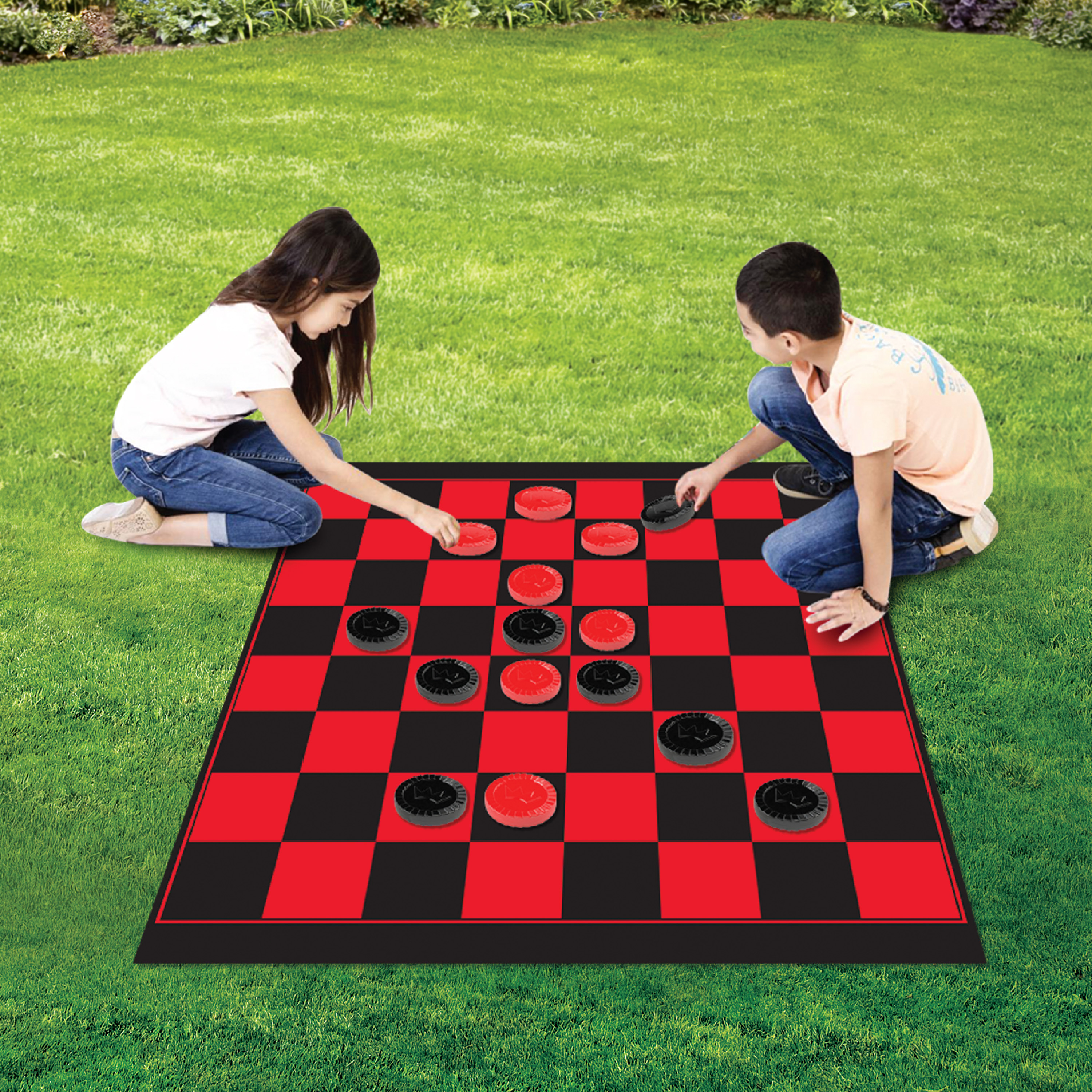 Play Day Jumbo Checkers Classic Game Set - image 4 of 5