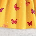 thumbnail image 5 of mgoYE Flower Girl Dress Toddler Girl Dress Toddler Girl Summer Clothes Infant Sleeveless Dress Flower Sundress Cute Dresses for Girl(Yellow,5-6 Years), 5 of 8