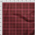 thumbnail image 3 of oneOone Georgette Viscose Maroon Fabric Madras Check Sewing Fabric By The Yard Printed Diy Clothing Sewing Supplies 42 Inch Wide, 3 of 4