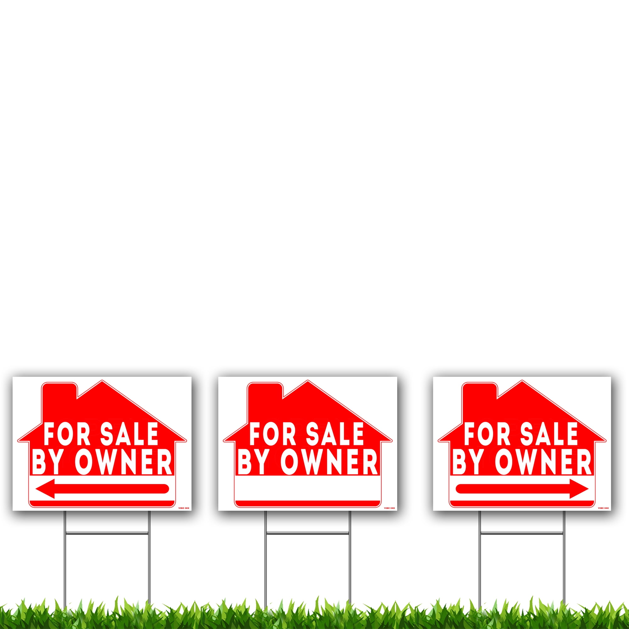 For Sale by Owner Yard Sign Kit 24"x18" UV Ink Yard Sign