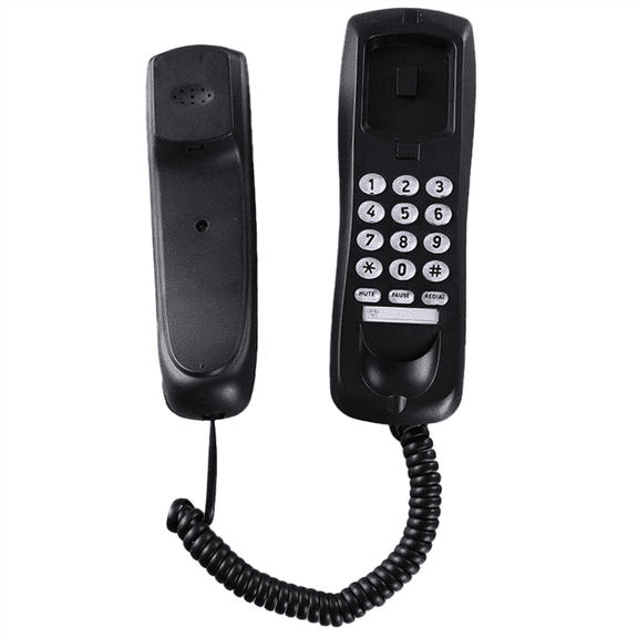 New Arrivals Wall phone, wired landline home Black