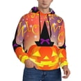 thumbnail image 2 of Naloa Halloween Men's Casual Hooded Collar Drawstring Hoodies Pullover Sweatshirts Casual Long Sleeve Shirts-Large, 2 of 7