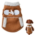 thumbnail image 2 of Qyaukm Pet Dog Sweater Size XS, Warm Winter Autumn Coat Costume for Small Breeds, Brown Knit Apparel for Cold Weather Comfort, 2 of 8