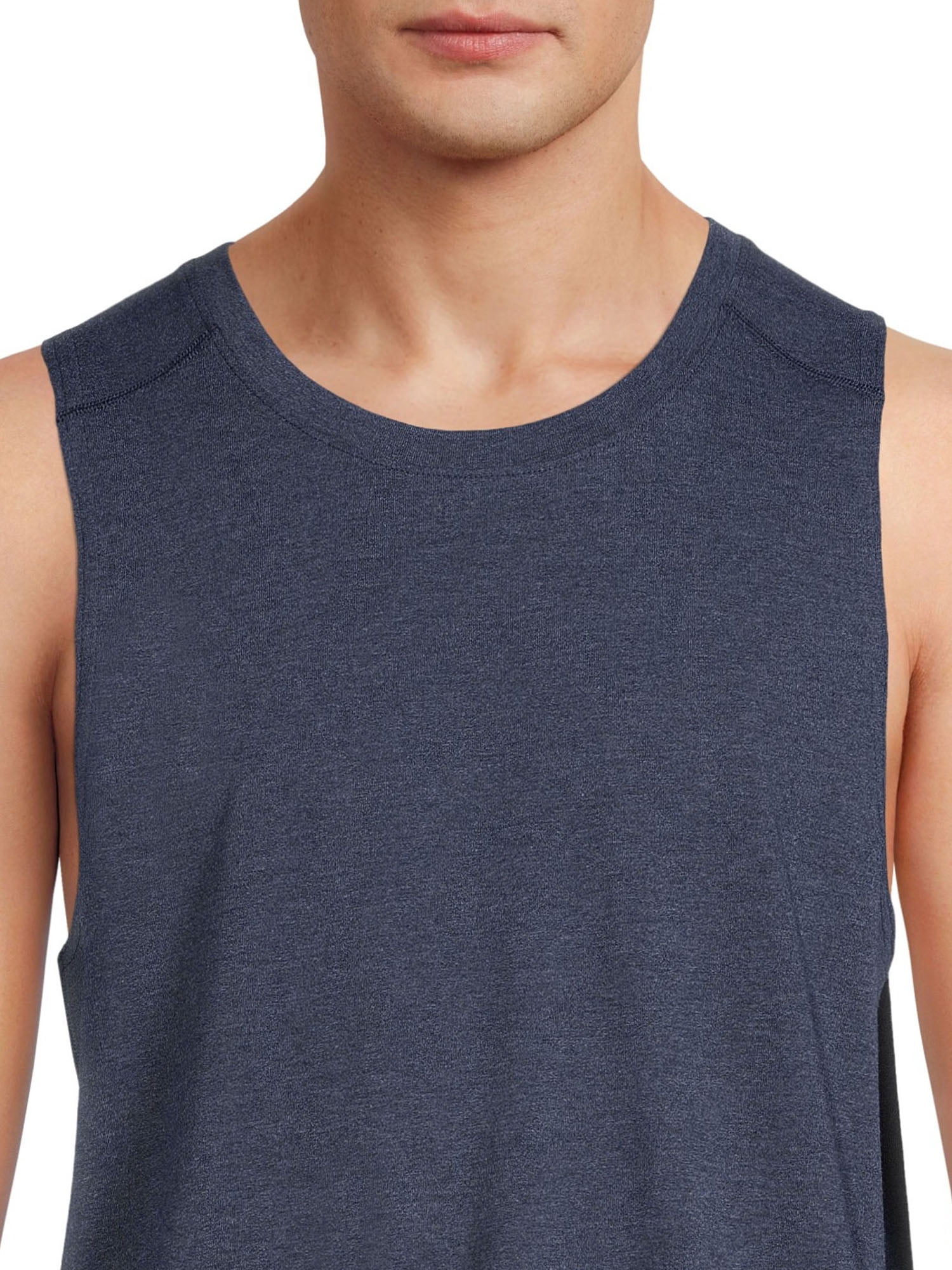 Athletic Works Men's and Big Men's Active Tri Blend Tank Top, up to Size 5XL
