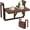 22inch Carbonized Color, variant on SENYUM Upgrade Wood Folding Balcony Hanging Table – Adjustable Height & Width, Balcony Railing Table Ideal for Different Railing Widths, Perfect for Balcony, Patio, Rectangular