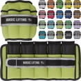thumbnail image 6 of Nordic Lifting Adjustable Ankle Weights for Women & Men 2-10 lbs, 1 Pair - Yellow Green, 6 of 9