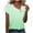 Green, variant on Ruimatai Women's Casual Loose Ombre Short Sleeve Cross Sleeve Asymmetric Neck Button T-Shirt Top