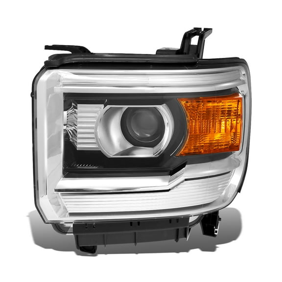 DNA Motoring OEM-HL-0057-L For 2014 to 2019 GMC Sierra 1500 2500HD 3500HD Factory Style Left Side Projector Headlight Headlamp 15 16 17 18
