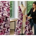 thumbnail image 5 of Soimoi Pink Cotton Poplin Fabric Leaves & Peony Floral Decor Fabric Printed Yard 42 Inch Wide, 5 of 7