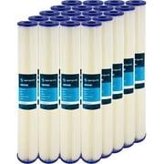 SpiroPure SP-S1-20 20x2.5 20 Micron Pleated Cellulose Sediment Water Filter Cartridge S1-20 155303-43 (Case of 20)
