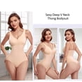 thumbnail image 3 of Irisnaya Women's Shapewear Bodysuit Tummy Control Thong Waist Trainer Jumpsuit Slimming Bodysuits with Built in Bra Full Body Shaper Tops Leotard(Beige Large), 3 of 8