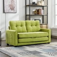thumbnail image 1 of Aukfa Upholstered Sofa Bed for Living Room Office, Tufted Futon Loveseat with Pull-Out Bed, Green, 1 of 10