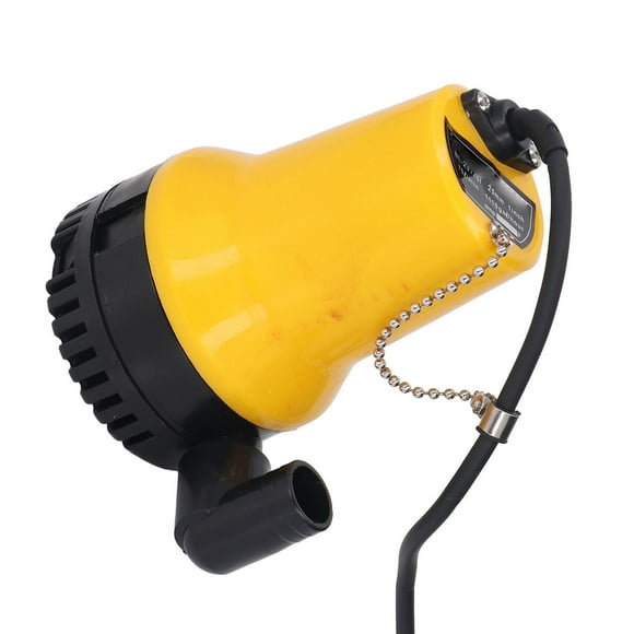 Bilge Pump, Electric Bilge Pump 50W High Lift 25mm Caliber Low Noise Marine Submersible Water Pump Boat Sump Pump