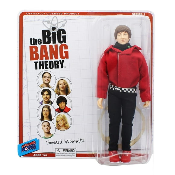 Big Bang Theory 8" Retro Clothed Action Figure, Howard (Red Shirt)