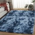 thumbnail image 2 of SAFAVIEH Rainbow Jaki Abstract Shag Area Rug, Blue, 5' x 7', 2 of 10