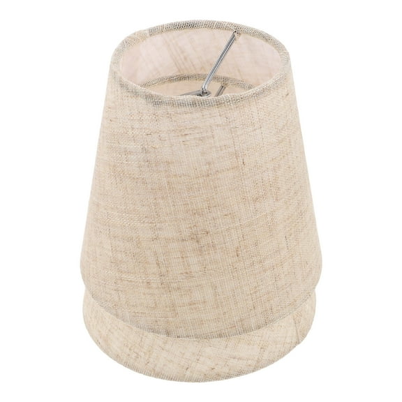 HONMEET 2-Pack Small Linen Drum Lamp Shades, Handwoven Vintage Fabric Covers for Home Decor, and Stylish Lighting Accessory