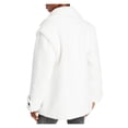thumbnail image 2 of AQUA Womens Ivory Pocketed Long Sleeve Notched Collar Lined Button Down Jacket S, 2 of 3