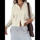 thumbnail image 1 of Cárdigan de Punto con Cuello Alto y Larga para Mujer, Moderno y Elegante, con Cremallera Frontal, Abrigo Extragrande para Otoño M, 1 of 6