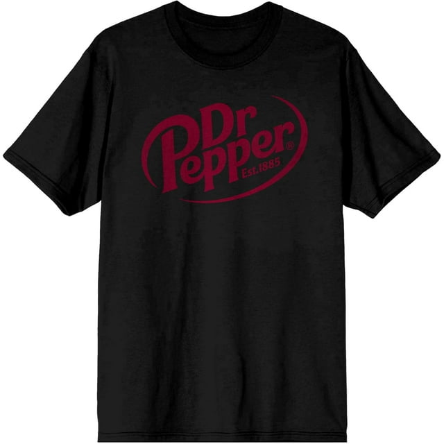 Dr. Pepper Est. 1885 Logo Bordeaux T-Shirt Graphique Noir pour Homme