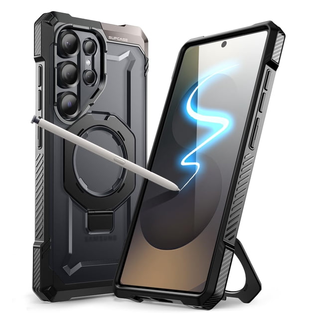 Funda para teléfono SUPCASE Unicorn Beetle Grip S25 Ultra 6.9" negra