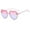 Blue, variant on Heart Glasses Personality Candy Color Sunglasses Retro Love Sunglasses