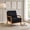 Black, variant on Modern Wooden Lounge Chair with Black Padded Upholstered Seat and Solid Frame,Comfortable Accent Armchair for Living Room,Bedroom,Office,or Reading Corner,Sturdy,Durable.Versatile Seating.