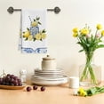 thumbnail image 3 of Mediterranean Lemon Kitchen Towels, Yellow Summer Lemonade Hand Towels for Bathroom Farmhouse Home, Pretty Seasonal Sicilian Amalfi Coast Towel Gifts for Women Hostess Friends -021, 3 of 5