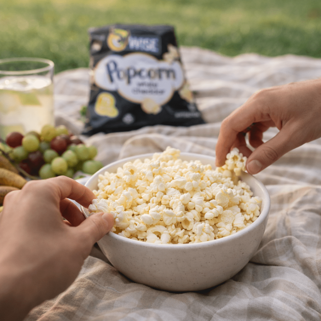 Wise Snacks White Cheddar Popcorn, 0.625 Ounce (42 count), Air Popped Individual Snack Size Bags Healthy Popcorn Snacks, School and Halloween Snacks for Kids, Gluten Free