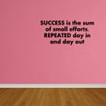 thumbnail image 1 of Wall Decal Quote Success Is The Sum Of Small Efforts Repeated Day In And Day Out C1890, 1 of 5