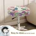 thumbnail image 3 of SEANATIVE Flower Hummingbird Round Stool Cover Size M Aesthetic Round Seat Cover Set of 2 Washable Flower Daisy Stool Protector Covers Universal Home Decor, 3 of 7