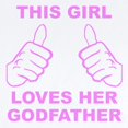 thumbnail image 2 of CafePress - This Girl Loves Her Godfather Body Suit - Baby Light Bodysuit, Size Newborn - 24 Months, 2 of 4