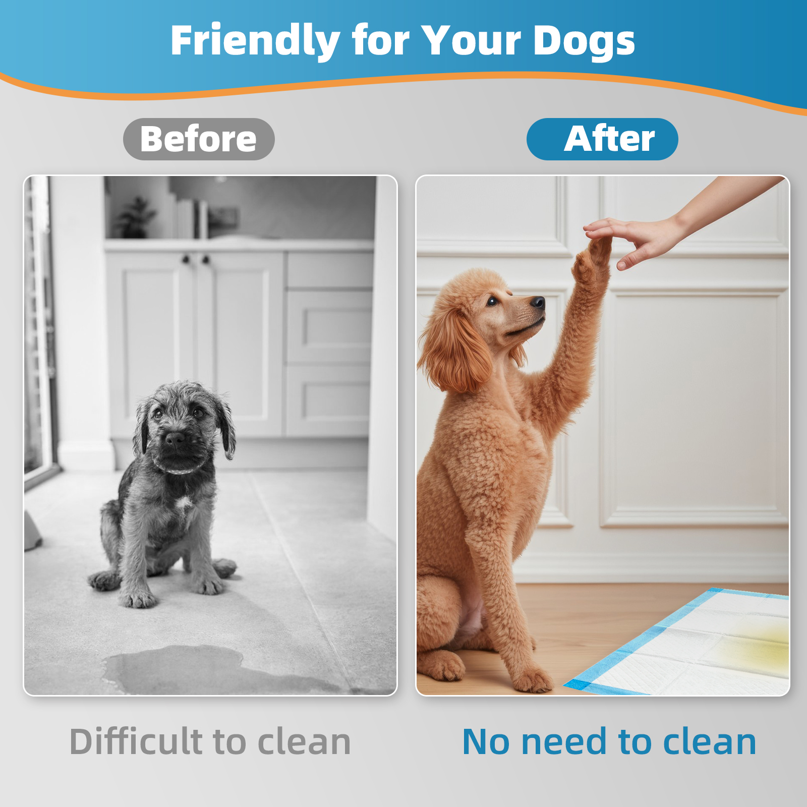 BIGGMED Puppy Pads, 28" x 34", 50ct, Extra Large photo 6