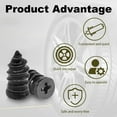 thumbnail image 3 of Screw in Tire Plugs, Tire Repair Rubber Nails Kit with 2 Sizes, Fast Self-Service Tires Repair Tools, Strong Sealing, Withstand High Temperatures for Car, Motorcycle Tires Repair, 3 of 8