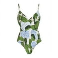thumbnail image 2 of IDOPIP Women's One Piece Swimsuit with Cover up Skirt Retro Floral Print Swimwear Set, 2 of 4