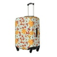 thumbnail image 2 of Daiia Hearts And Autumn Leaves Luggage Cover, Thickened Washable Travel Luggage Covers, Elastic Unique Baggage Covers for 18-20 inch Luggage-Small, 2 of 9