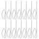 thumbnail image 1 of 50 ganchos metálicos para cortinas de baño y ventanas de coche, resistentes, para ducha, deslizadores de riel, clips para colgar cortinas., 1 of 8