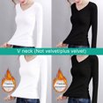 thumbnail image 3 of Camiseta térmica sin costuras Minnieouse para mujer en negro y blanco, 3 of 6