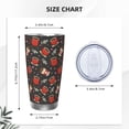 thumbnail image 4 of Fotbe coffee mug cup Pattern 20 oz Tumbler Stainless Steel Vacuum Insulated Coffee Ice Cup Double Wall Travel Flask Leak-proof Coffee Cup-Without Straw, 4 of 8
