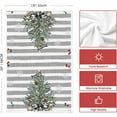thumbnail image 6 of SOME THING Xmas Tree Snowman Winter Kitchen Towels Dish Towels, 18x26 Inch Holiday Let It Snow Christmas Decoration Hand Towels Set of 2, 6 of 6