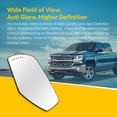 thumbnail image 2 of Driver Side Door Mirror Glass Heated Signal Fit for 2015-2016 Silverado 3500 HD, 2 of 6