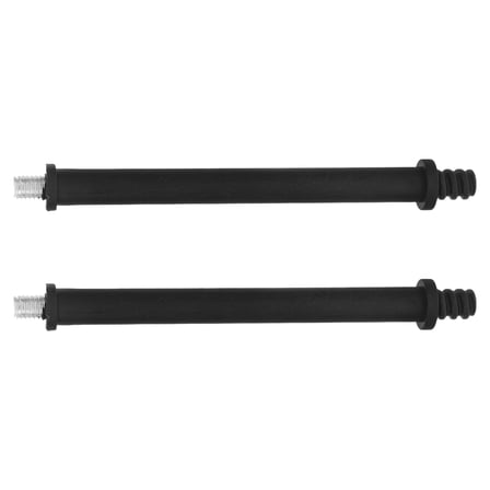 2 Pcs Toilet Brush Accessories Replacement Head Handle Black