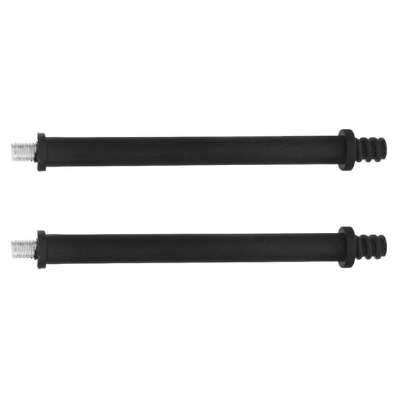 2 Pcs Toilet Brush Accessories Replacement Head Handle Black