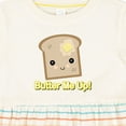 thumbnail image 4 of Inktastic Butter Me Up Toast Girls Baby Dress, 4 of 5