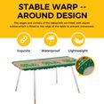 thumbnail image 4 of Saint Patrick's Day Table Cloths for 8 Foot Rectangle Tables, Luck Leaves Car Brown Wooden Plaid Patio Waterproof Elastic Fitted Tablecloths, Washable Rectangular Table Cover for Camping, 4 of 8